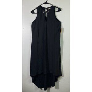 Womens Rachel Rachel Roy Sleeveless Hi Lo Dress Black Silver S NWT
